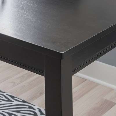 Transitional Walnut Brown Solid Wood 50'' Counter Height Pub Table