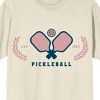 Pickleball League Paddles Est 1984 Crew Neck Short Sleeve Natural Men's T-shirt - 2 of 3