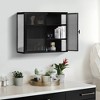 NicBex Wall Mounted Bathroom Storage Cabinet,27.56'' Wall Cabinet with Shelves,Cabinet for Bathroom - 2 of 4
