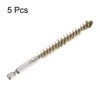 Unique Bargains Sturdy Wear-resistant 1/4" Hex Shank Handle Cleaning Brass Bore Brush - 3 of 4