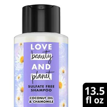 Love Beauty and Planet Shampoo Sulfate Free Coconut Oil & Chamomile Silky Bliss for Dry and Stressed Hair - 13.5 fl oz