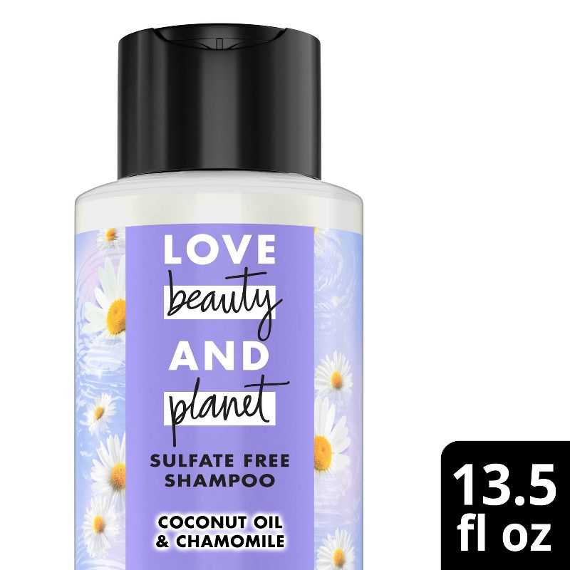 Love Beauty and Planet Coconut Oil &#38; Chamomile Sulfate Free Shampoo - 13.5 fl oz, 1 of 9