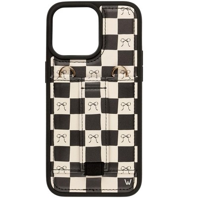 Walli Cases Bow Noir Purse Phone Case with Wallet and Finger Strap