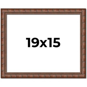 PosterPalooza | 19x15 Modern Bamboo Picture Frame, UV Acrylic, 5 Finishes - 1 of 4