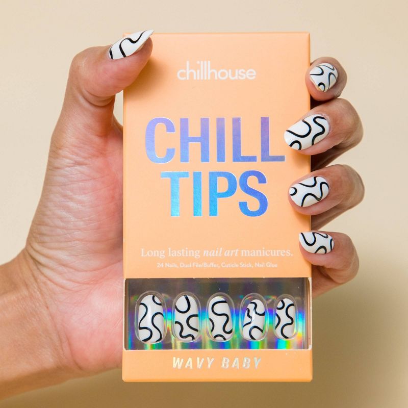 Chillhouse Chill Tips Press-On Fake Nails - Wavy Baby - 24ct, 4 of 16