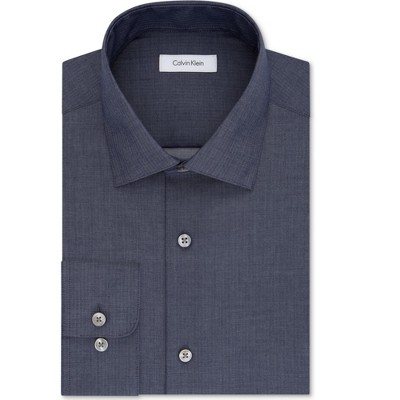 Calvin Klein Mens Non Iron Button Down Dress Shirt