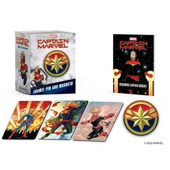 Marvel: Captain Marvel Enamel Pin and Magnets - (Rp Minis) by  Robert K Elder (Paperback)