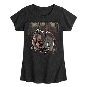 Girls' - Jurassic World: Rebirth -  Fitted Short Sleeve Graphic T-Shirt - 1 of 4