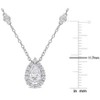 EVERLY JEWELRY | Sterling Silver 1 1/2 CT DEW Created Moissanite  Necklace With Chain - 3 of 4