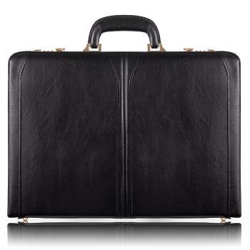 McKlein Lawson Leather 3.  Attache Briefcase - Black
