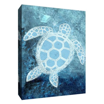 16" x 16" Turtle Under The Sea Decorative Wall Art - PTM Images