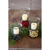 Medium Hammered Glass Candle Vase with Rustic Accent by Kalalou - 3 of 3