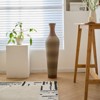 Aukfa 39-Inch Tall Decorative Gray Floor Vase - Classic Artificial Rattan & PVC Flower Holder Vease - 2 of 4