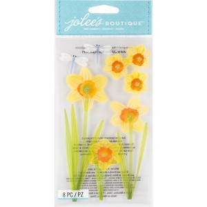 Jolee's Boutique Vellum Stickers - Daffodils, 8pcs - 1 of 2