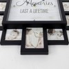 Lifetime Memories' Picture Frame Collage Wall Clock Black - American Art Decor - 3 of 4