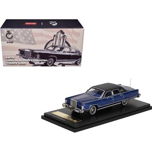 1979 Lincoln Continental Town Car Dark Blue with Black Top and