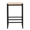 FONTOI 2PCS Upholstered Counter Stools with Back&Footrests, Counter Height Bar Stools for Living Room Kitchen, Natural, 13.19"*25.2"*15.94" - 4 of 4