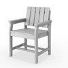 Hyleory Modern HDPE Outdoor Dining Armchair, Weather-Resistant Patio Chair with Classic Slat Back - 2 of 4