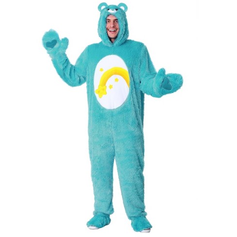 HalloweenCostumes Large Care Bears Wish Bear Costume for Adults. White Green