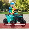 12V 4.5Ah Kids Rechargeable ATV Ride On Quad with Suspension, Rubber Handles & Treaded Tires - 4 of 4