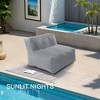 BDELITE Outdoor Couch Sofa, Foam Filling Sunbed Water-Resistant  for Outside-35.5*35.5*26.5 Inch - 4 of 4