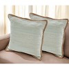 HomeRoots Set of Two 20" Gray And Natural Cotton And Jute Throw Pillows - 2 of 4