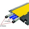 Pyle Cable Cover Ramp Safety Track 4-Channel Ultra Rugged—High Visibility Yellow, Heavy Duty, Indoor/Outdoor Use - 2 of 4