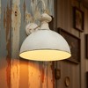 Vintage Wall Sconce Light Fixture, Rustic Farmhouse Metal Wall Lamp, Handcrafted Distressed Finish, E26 Base - 4 of 4