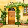 Gulches Black Metal Garden Arch with Planter Stands and Holders, 56.3" x 16.93" x 94.5" Climbing Plant Support - 4 of 4