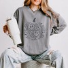 Simply Sage Market S.W.Smiley Pumpkin Outline Lightweight Garment Dyed Sweatshirt - 2 of 3