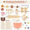 Tea Party Toy , Wooden Picnic Set, Educational Birthday Gift, Pretend Play Food Outdoor Toy - 2 of 3