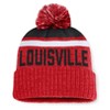 NCAA Louisville Cardinals Humid Knit Cuffed Pom Beanie: Midweight Acrylic, One Size - 2 of 3