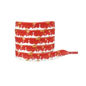 INSPIRE CHIC Christmas Flat Shoe Laces for Adults, Men, Him, Women, Teens, Christmas Decorations Shoestrings 1 Pair - 1 of 4