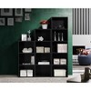 Hodedah 12 x 16 x 60 Inch 5 Shelf Bookcase and Office Organizer Solution for Living Room, Bedroom, Office, or Nursery - 3 of 3