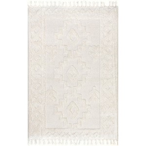 Nuloom Janece Casual Striped Jute Indoor Area Rug, 4' x 6', Beige - 1 of 4
