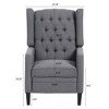 CAVINAS 27.16" Wide Accent Chair, Manual Wing Chair Recliner, Suitable for Living Room, Bedroom - 4 of 4