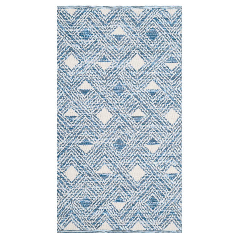 3'x5' Avis Woven Rug Blue/Ivory - Safavieh