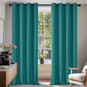 Deconovo Grommet Curtains 2 Panels, Thermal Insulated, 38"W - 1 of 4