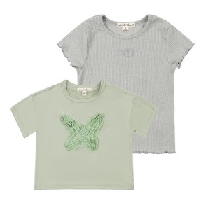 Derek Heart Girls 2 Pack of Short Sleeve T-Shirts - 1 of 3