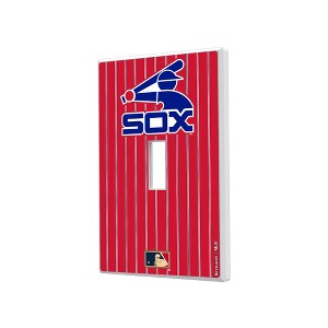 MLB Cooperstown Central Teams Pinstripe Hidden-Screw Light Switch Plate for Single Toggle - 1 of 4