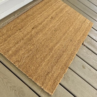 1'6x2'6 Solid Doormat Beige - Room Essentials™ : Target