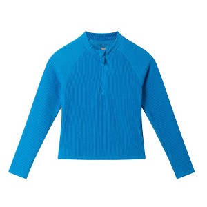 Andy & Evan  Kids  Blue Long Sleeve Rashguard - 1 of 4