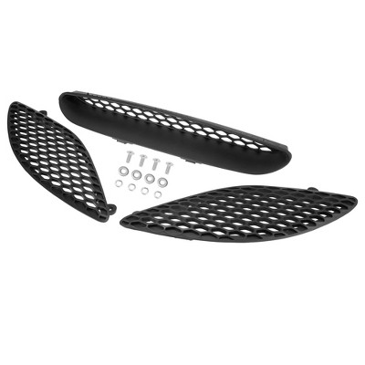 Unique Bargains Hood Bezel Front Trim Grill Kit for Dodge Charger 2015-2020 68202462AB Black