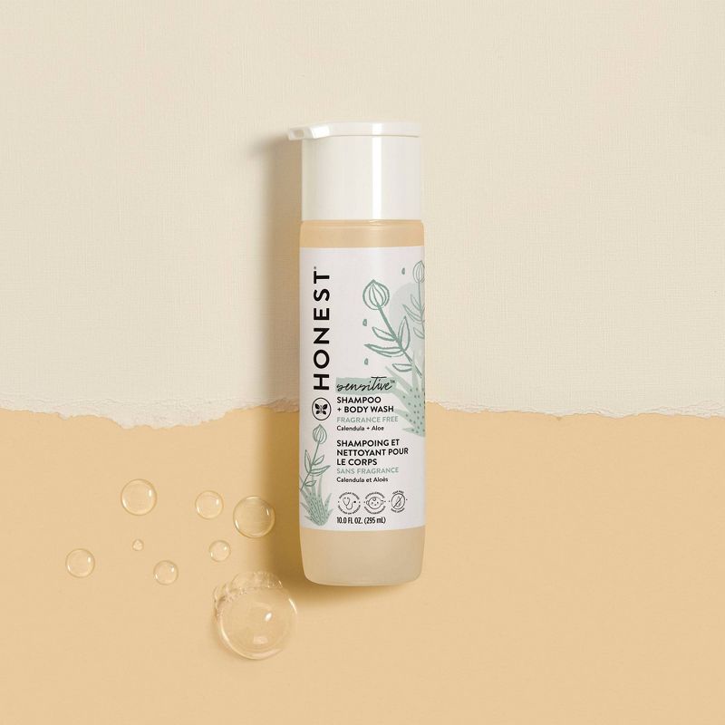The Honest Company Sensitive Shampoo + Body Wash Fragrance Free - 10 fl oz, 2 of 5