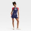 Women's Peanuts Graphic Shorts - Navy - 3 of 3