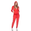 Rhinestone 2 Piece Velour Tracksuit Set - White Mark - 2 of 4