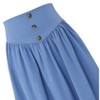 WhizMax Maxi Skirt for Girls High Waisted Smocked Waistband Swing Skirts with Drawstring and Pocket 5-12Years - 3 of 4