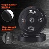 Weights Bumper Plates Set,2 Inch Bumper Plate,Rubber Strength Training Plates for Weightlifting & Strength Training Home Gym - 4 of 4