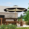 Outsunny 9FT Patio Umbrella, UPF 50+ Outdoor Market Umbrella with 8 Ribs, Vented Outdoor Table Umbrella for Deck, Backyard and Lawn - 3 of 4