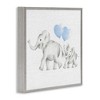 Stupell Industries Elephant Family with Blue Balloons, 24" x 24" - 3 of 4
